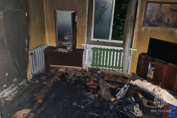 На пожаре в Архиповке погиб 64-летний мужчина